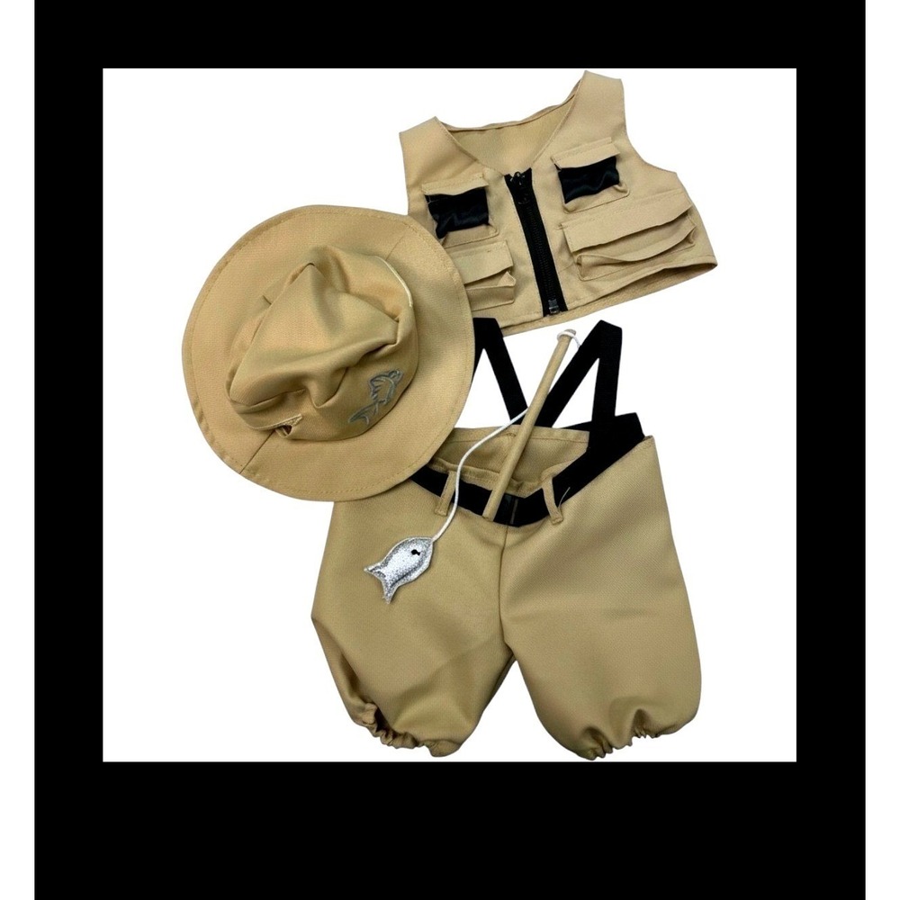 Teddy Mountain Fisherman Outfit 4pc Set for 16 inch Plush Animals NWT 2352